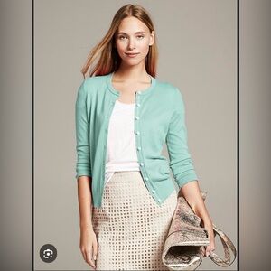 Banana Republic Anna Cardian Blue Cardigan Sweater